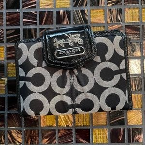 Coach Monogram/Leather Wallet